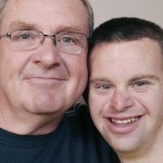 Tim Harris (right) and his father, Keith, visited StoryCorps in their hometown of Albuquerque, N.M.