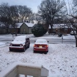 The only snow this winter so far