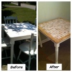 Craigslist table before and after ... then back to Craigslist