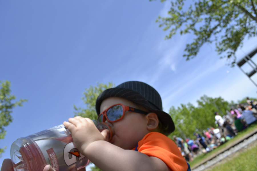 Owen after the half marathon